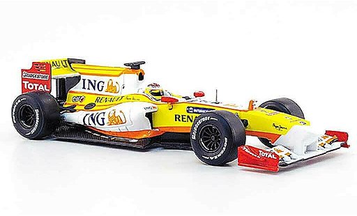 Renault F1 2009 1/43 Norev r 29 no.7 ing f.alonso diecast model cars