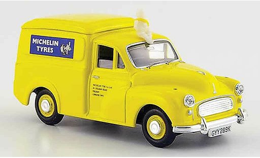 Morris Minor Van 1/43 Vanguards yellow Michelin 1971 diecast model cars