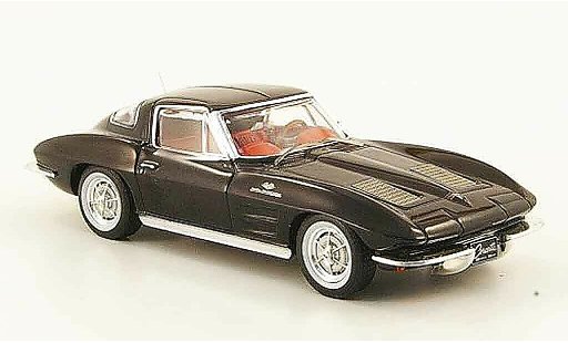 Chevrolet Corvette Coupe 1/43 IXO C2 black avec rotem Interieur 1963 diecast model cars