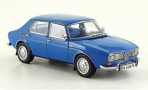 Saab 99 Base 1/43 Neo blue 4 turig 1981 diecast model cars