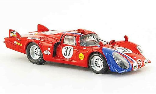 Alfa Romeo 33.2 coupe 1/43 Best 1968 c no.37 pilette slotemakers 24h le mans diecast model cars