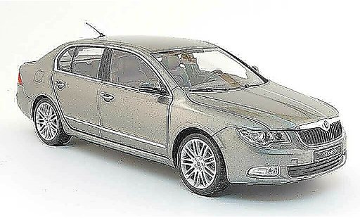 Skoda Superb 2009 1/18 Abrex ii grey diecast model cars