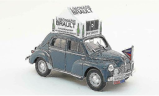 Renault 4CV Base 1/43 Eligor grey limonade couzan brault 1953 diecast model cars