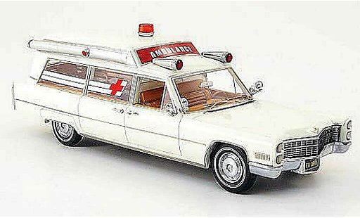 Cadillac S & S ambulance 1/43 Neo white 1966 diecast model cars