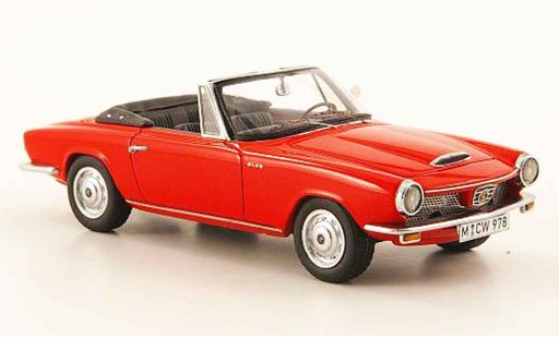 Glas 1300 GT Cabriolet 1/43 Neo Convertible red 1966 diecast model cars