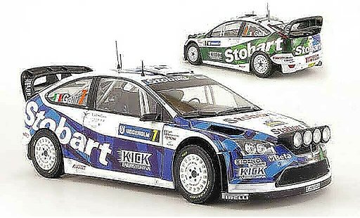 Ford Focus RS WRC 1/18 Sun Star no.7 stobart rallye Sweden 2008 diecast model cars