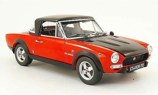 Fiat 124 Sport Spider 1/18 Sun Star csa red/mattblack 1972 diecast model cars