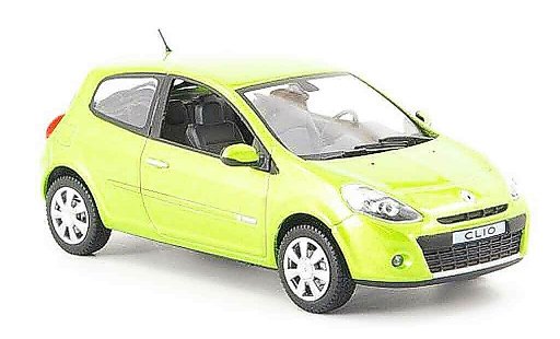 Renault Clio Base 1/43 Norev green 2009 diecast model cars