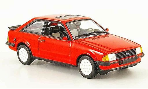 Ford Escort XR3 1/43 Minichamps i red 1982 MK3 diecast model cars