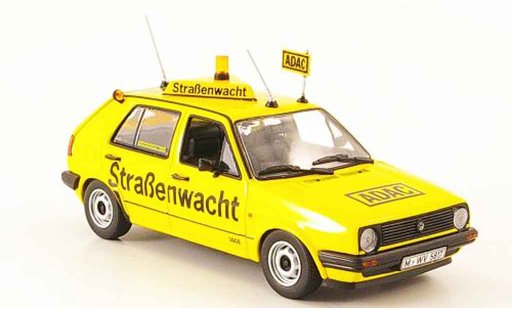 Volkswagen Golf Base 1/43 Minichamps yellow adac 1985 diecast model cars