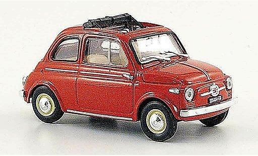 Fiat 500 R 1/43 Brumm ros? geoffnetes folding roof 1959 diecast model cars