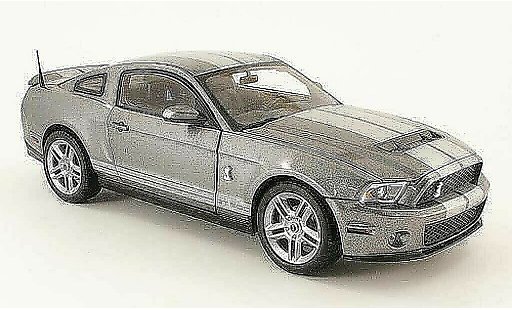 Shelby GT 500 2010 1/18 Shelby Collectibles grey avec bandes greys diecast model cars