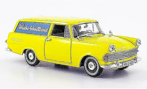 Opel Rekord P2 1/43 Starline p 2 caravan yellow wasche schnelldienst 1960 diecast model cars