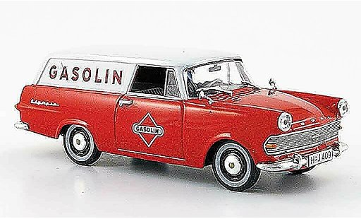 Opel Rekord P2 1/43 Starline p 2 caravan red white gasolin 1960 diecast model cars