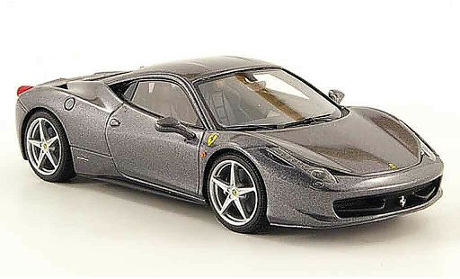 Ferrari 458 Italia 1/43 Look Smart grey 2009 diecast model cars