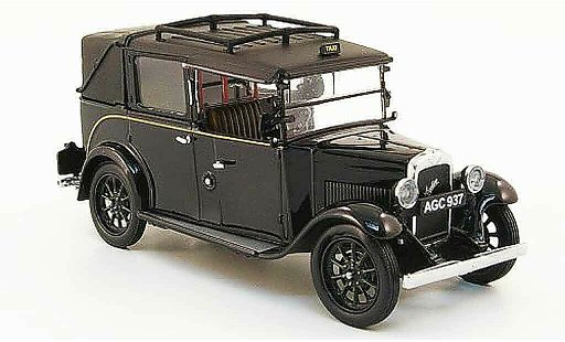 Austin Low Loader taxi 1/43 Oxford black diecast model cars