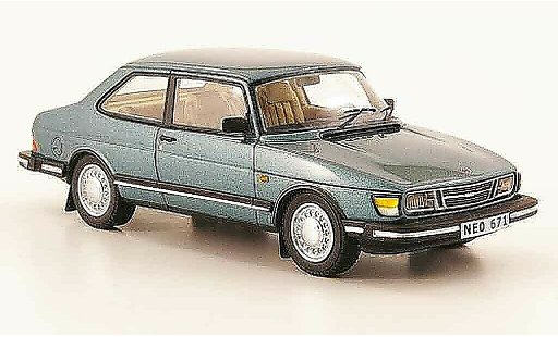 Saab 90 Base 1/43 Neo blue green 1985 diecast model cars