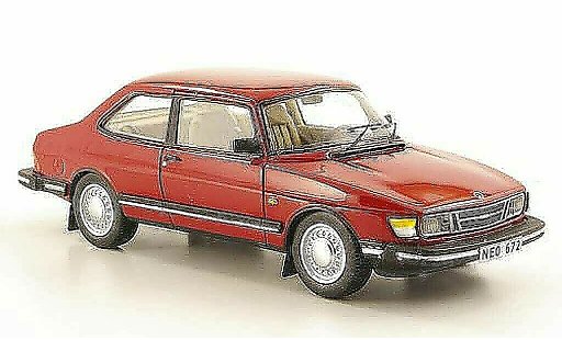 Saab 90 Base 1/43 Neo red 1985 diecast model cars