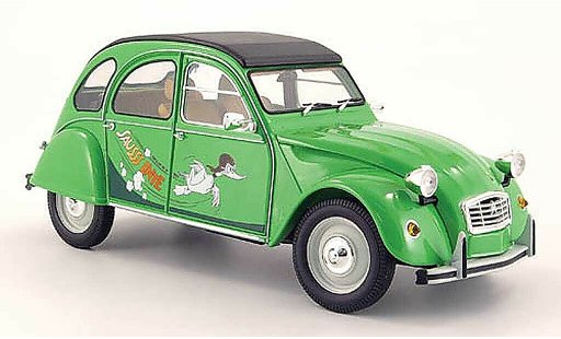 Citroen 2CV Berline 1/18 Minichamps sausss ente green 1987 diecast model cars