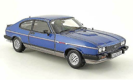 Ford Capri 2.8i 1/18 Norev mk3 blue/grey mcw 1981 diecast model cars