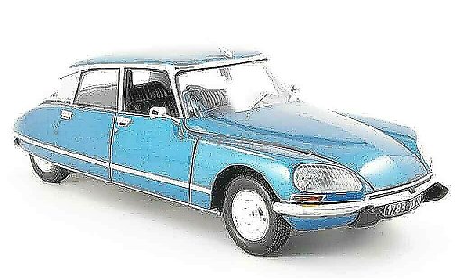 Citroen DS 23 1/18 Norev pallas blue 1974 diecast model cars