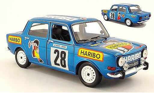 Simca 1000 Rallye 2 1/18 Norev 2 no.28 haribo 1977 diecast model cars