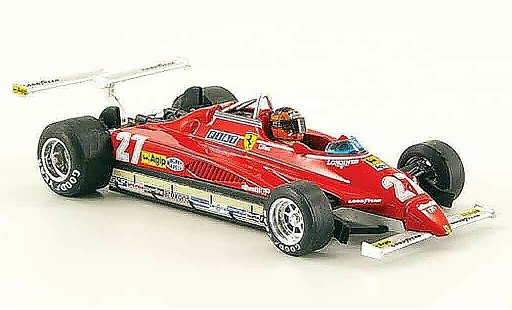 Ferrari 126 C2 1/43 Brumm turbo no.27 g.villeneuve gp usa west diecast model cars