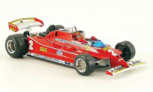 Ferrari 126 C 1/43 Brumm no.2 g.villeneuve test imola diecast model cars