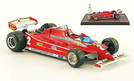 Ferrari 126 C 1/43 Brumm turbo no.2 g.villeneuve test gp italien diecast model cars