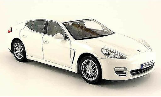 Porsche Panamera 4S 1/18 Norev white 2009 diecast model cars