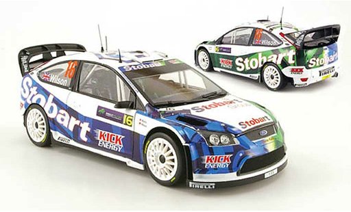 Ford Focus RS WRC 1/18 Sun Star 08 no.16 stobart rallye irlande 2009 diecast model cars