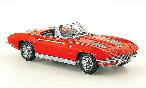 Chevrolet Corvette Convertible 1/43 Minichamps C2 red MCW 1963 diecast model cars