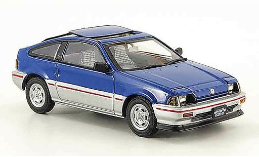 Honda CR-X Ballade 1/43 Ebbro 1.5i blue grey metallisee 1983 diecast model cars