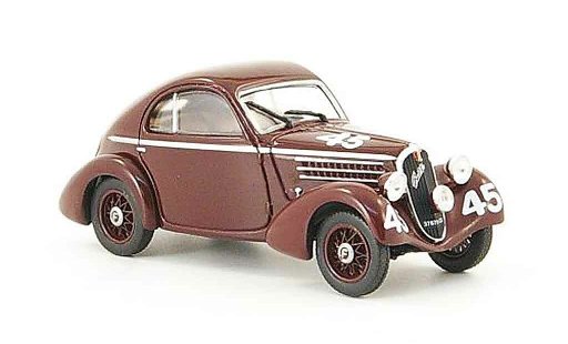 Fiat 508 CS Berlinetta 1/43 Starline Balilla Saloon No.45 Mille Miglia 1936 diecast model cars
