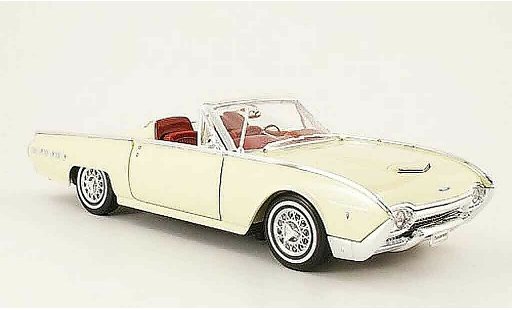 Ford Thunderbird Bullet Bird 1/18 Welly spots roadster cremewhite open diecast model cars