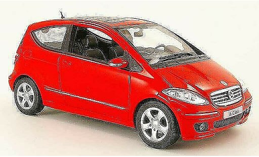 Mercedes Classe A Base 1/18 Welly 200 red 3 portes diecast model cars