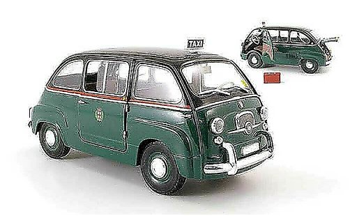 Fiat 600 Multipla 1/18 Mini Miniera taxi mailand without roofgepacktrager diecast model cars