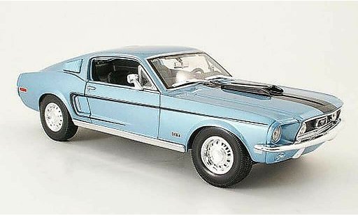 Ford Mustang Cobra Jet 1/18 Maisto gt blue/black diecast model cars