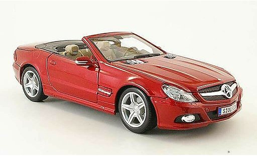 Mercedes Classe SL cabriolet 1/18 Maisto 550 red 2009 diecast model cars