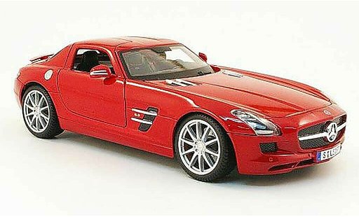 Mercedes SLS Coupe 1/18 Maisto coupe amg (c197) red 2010 diecast model cars