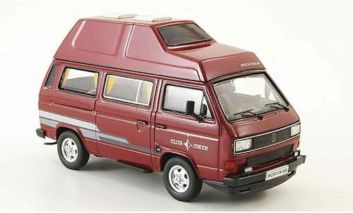 Volkswagen Combi B 1/43 Premium Cls t3b westfalia club joker red hochroofbus diecast model cars