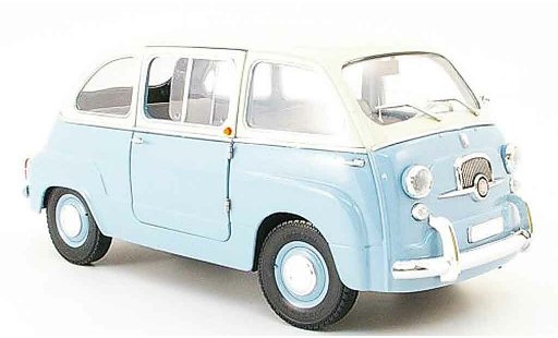 Fiat 600 Multipla 1/18 Mini Miniera bicolore blue/grey diecast model cars