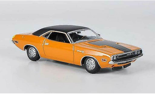 Dodge Challenger 1970 1/43 Minichamps R/T orange/black diecast model cars