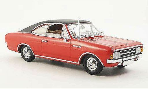 Opel Rekord C 1/43 Minichamps Coupe red/black 1966 diecast model cars
