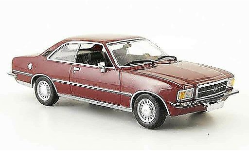 Opel Rekord D 1/43 Minichamps coupe red 1975 diecast model cars