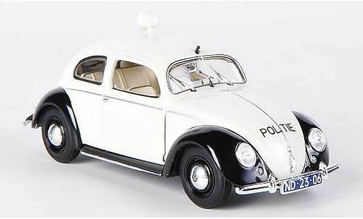 Volkswagen Kafer Base 1/43 Minichamps 1200 Export Politie Police (NL) 1951 diecast model cars