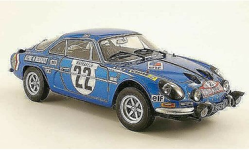 Alpine A110 1600 s 1/18 Kyosho 1600S No.22 J.C.Andruet / M.Vial Rally Monte Carlo 1971 diecast model cars