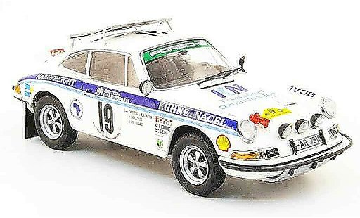 Porsche 911 RS 1/43 Schuco No.19 Kuhne & Nagel Safari Rally 1974 diecast model cars