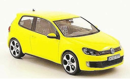 Volkswagen Golf GTI 1/43 Schuco yellow diecast model cars