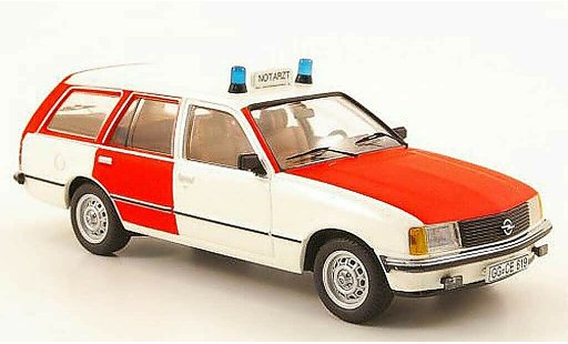 Opel Rekord E 1/43 Schuco Caravan Notarzt diecast model cars